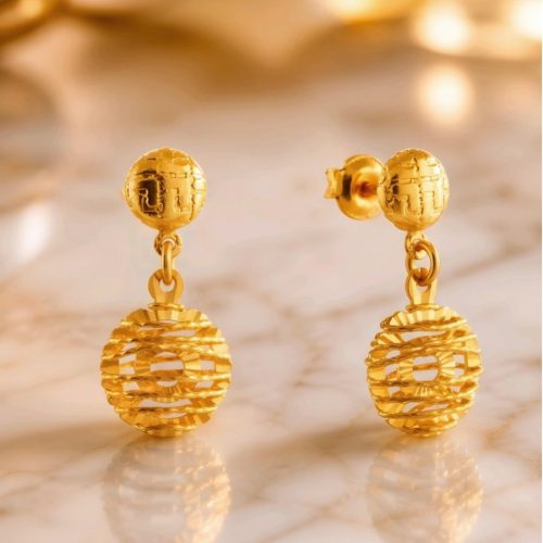 Elegant 22K Gold Earrings