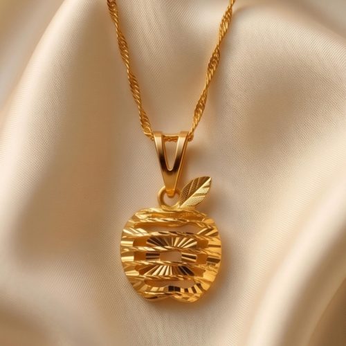Elegant Apple Shape 22K Gold Necklace